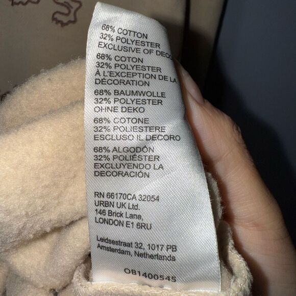 Urban Outfitters BDG Cream undefeated champion embroidered sweatshirt Size S EUC - Picture 5 of 7